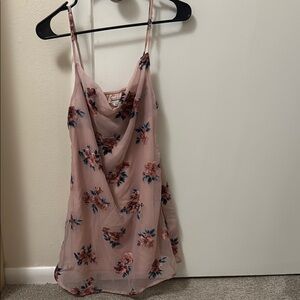 American Eagle Outfitters Pink Floral Mini Dress
